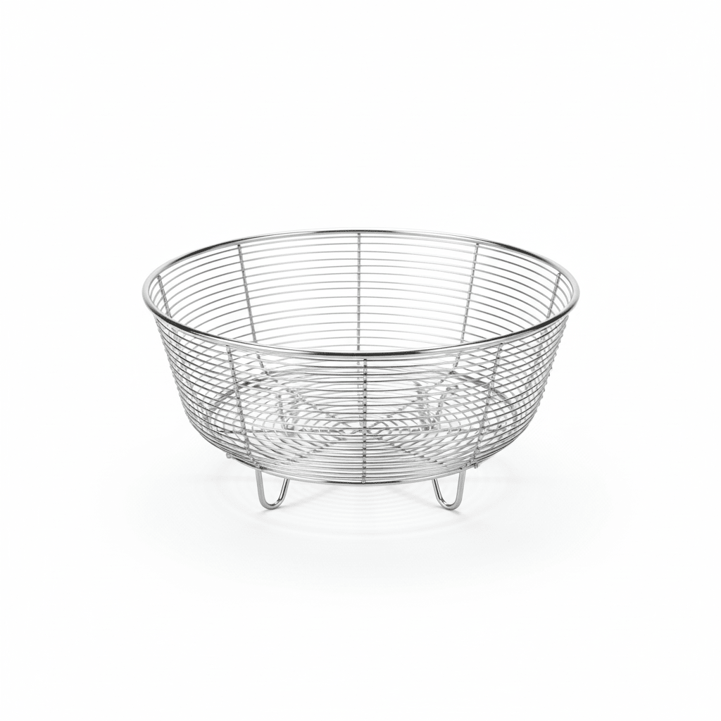 Elegantna Metalna Zdjela/Korpa za Voće i Povrće 22cm – Kućanstvo – 22cm – slika 2