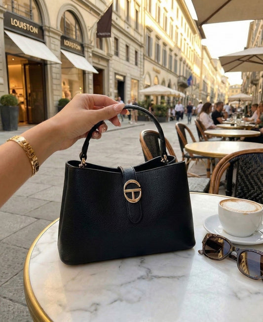 Elegantna Paris Chic Ženska Torba – – Crna – slika 1
