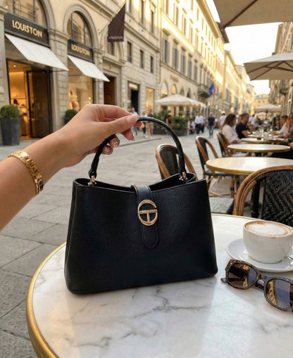 Elegantna Paris Chic Ženska Torba – – Crna – slika 1