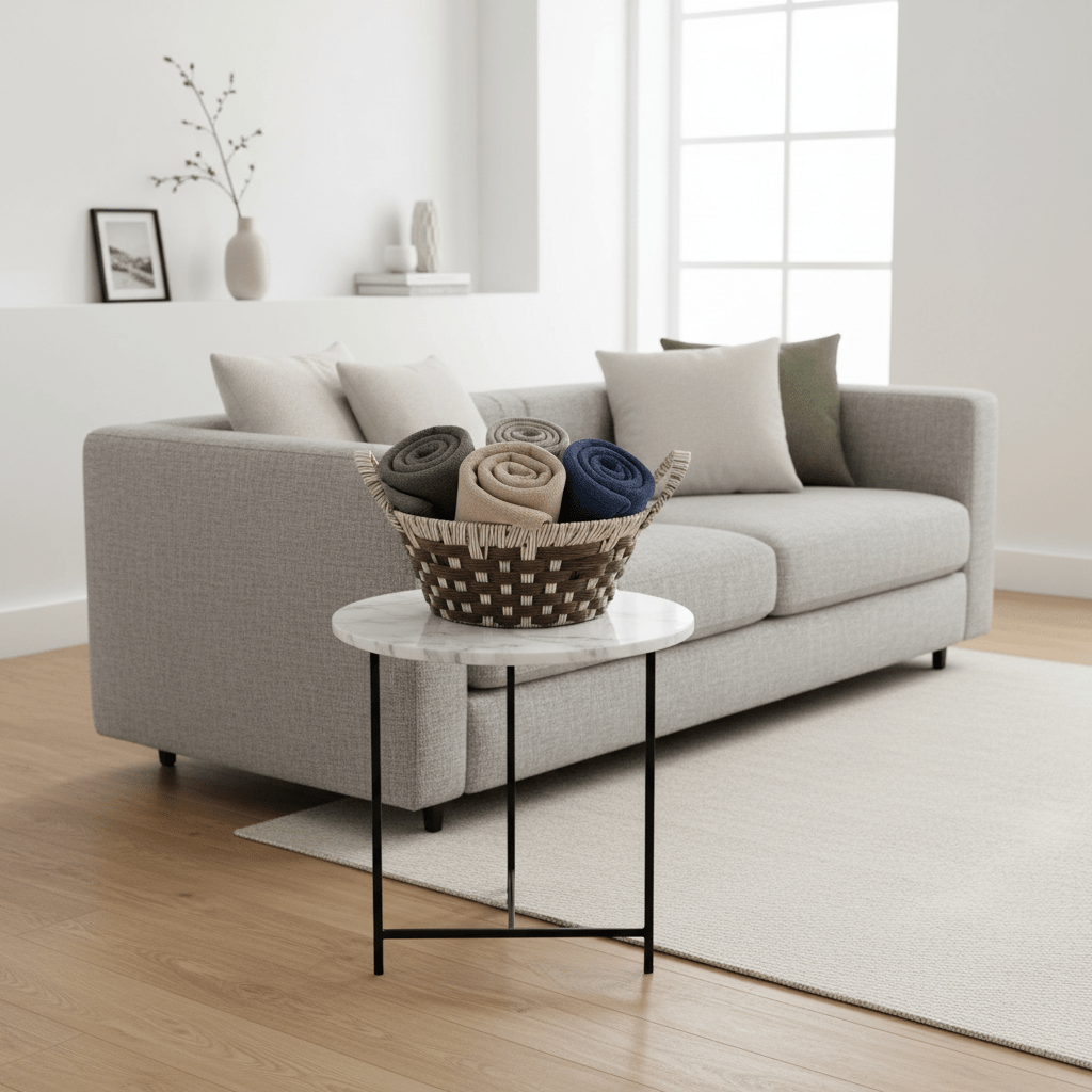 Elegantna Pletena Korpa za Voće 31x24x12cm – Kućni dekor – Univerzalna Dvobojna – slika 4