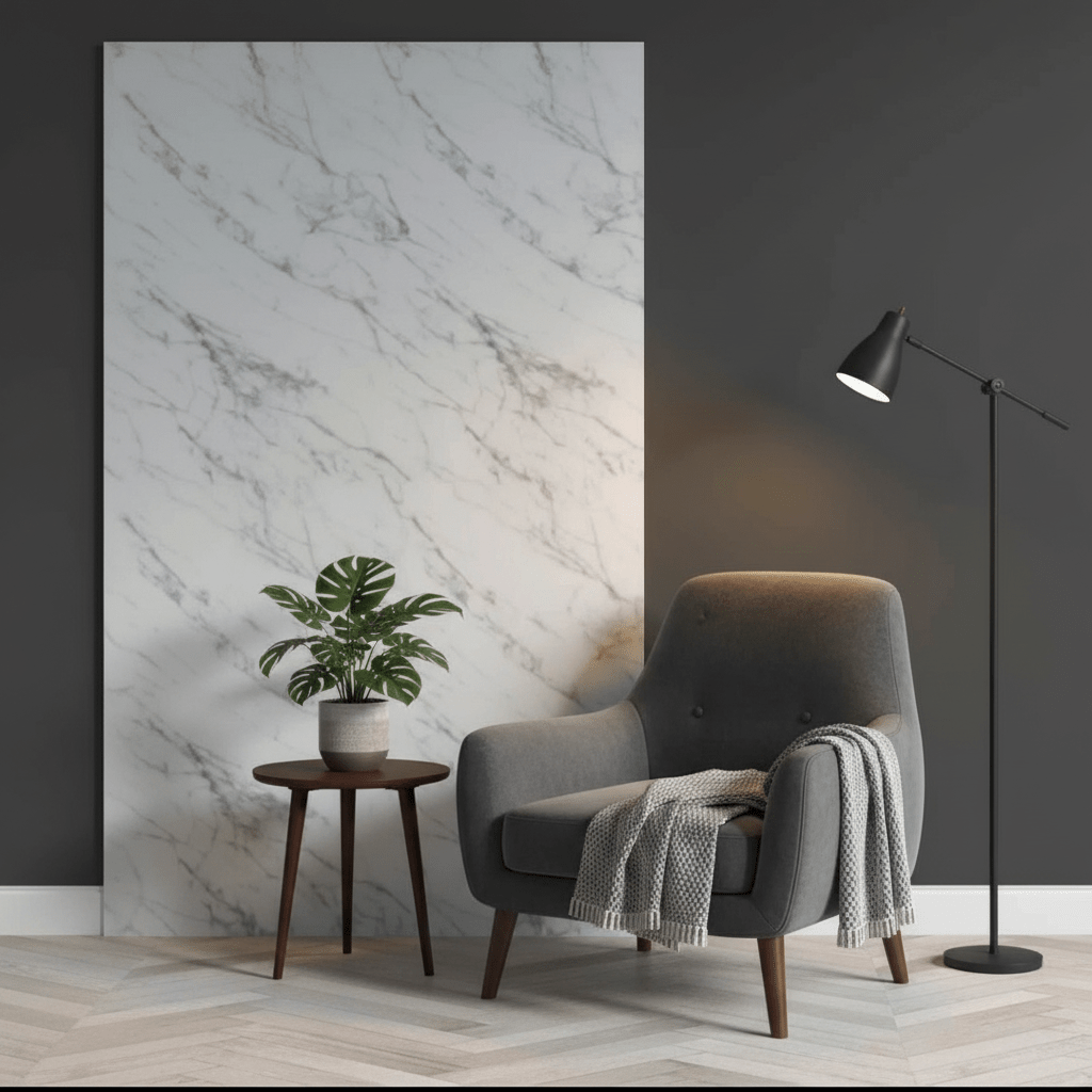 Elegantna Samoljepljiva Tapeta Mramorni Uzorak 60x120 cm – Dekorativne Tapete – 60x120 cm Bijeli Mramor – slika 3