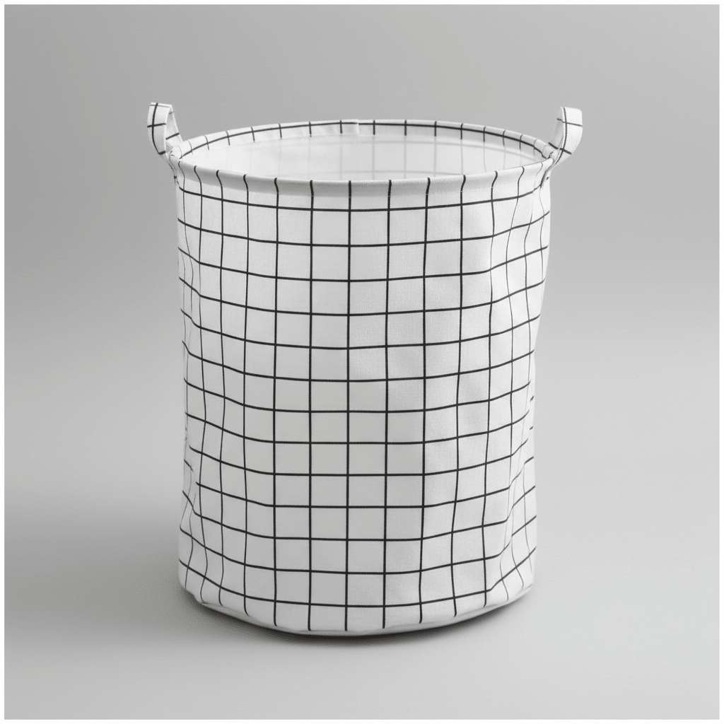 Elegantna Sklopiva Korpa za Veš – Organizacija doma – Bijela mreža 40x40x50 cm – slika 1