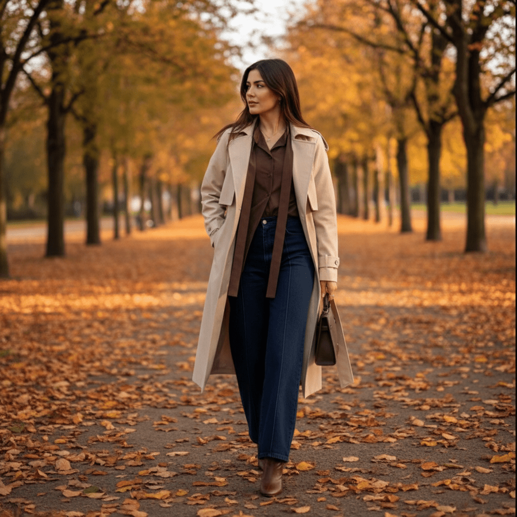 Elegantna Smeđa Košulja na Vezanje s Mašnom – Ženske košulje i bluze – S – slika 5