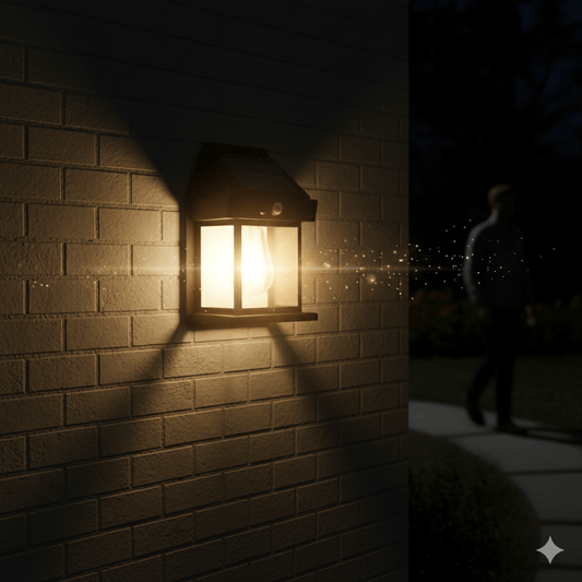 Elegantna Solarna Zidna Lanterna – – – slika 1