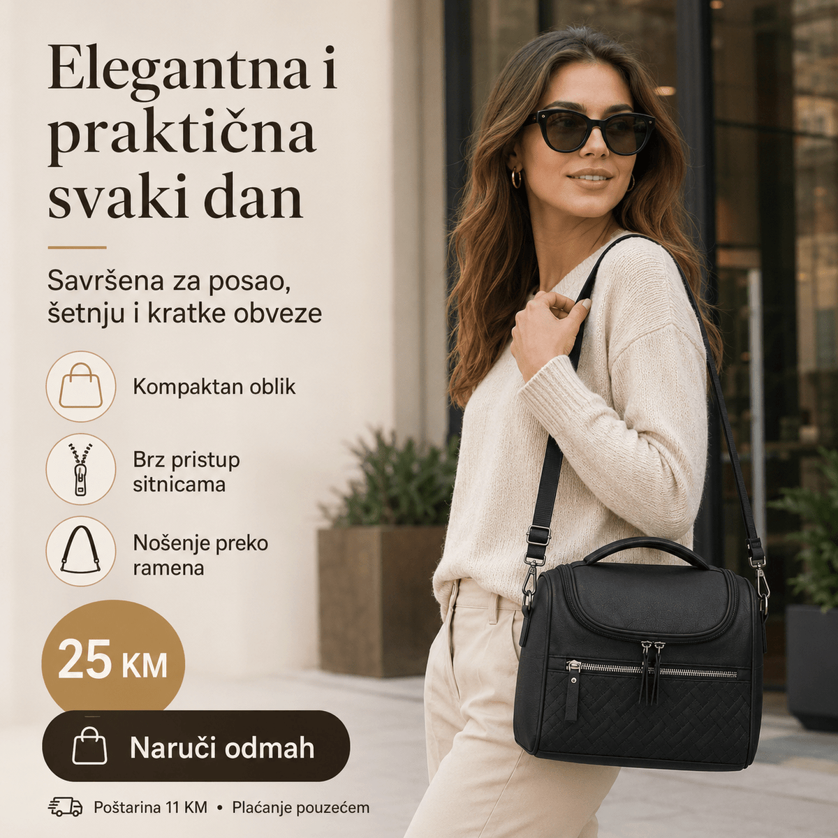 Elegantna Višenamjenska Torba 014 – Praktična Torba za Posao, Putovanje, Kozmetiku i Svakodnevne Potrepštine – Torbe i ruksaci – Mint zelena – slika 5