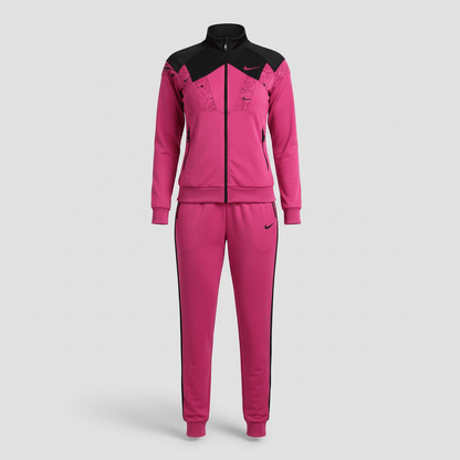 Elegantna Ženska Sportska Trenerka Set – Trenerke – M Fuchsia/Crna – slika 3