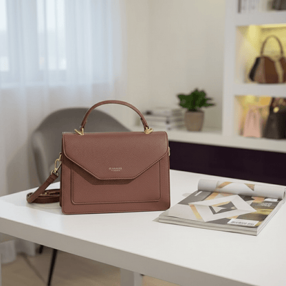 Elegantna Ženska Torba DIANA&CO FIRENZE s Remenom – Ženske torbe – Univerzalna Taupe Smeđa – slika 5