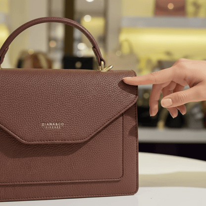 Elegantna Ženska Torba DIANA&CO FIRENZE s Remenom – Ženske torbe – Univerzalna Taupe Smeđa – slika 6