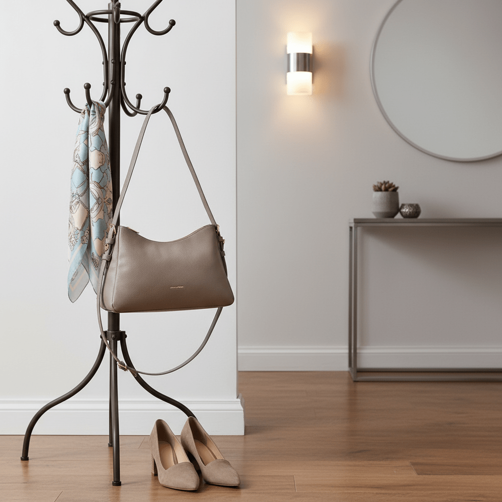 Elegantna Ženska Torba Preko Ramena – Ženske Torbe – Taupe – slika 6