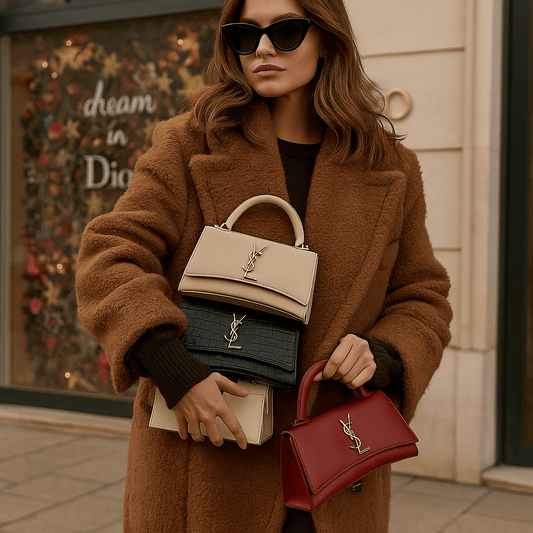 Elegantna Ženska Torba s Ručkom – – Bordo – slika 2