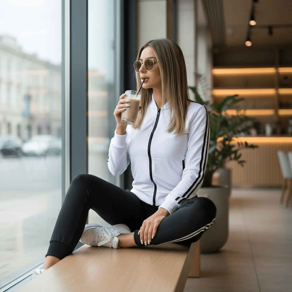 Elegantna Ženska Trenerka – Sportska odjeća – M – slika 6
