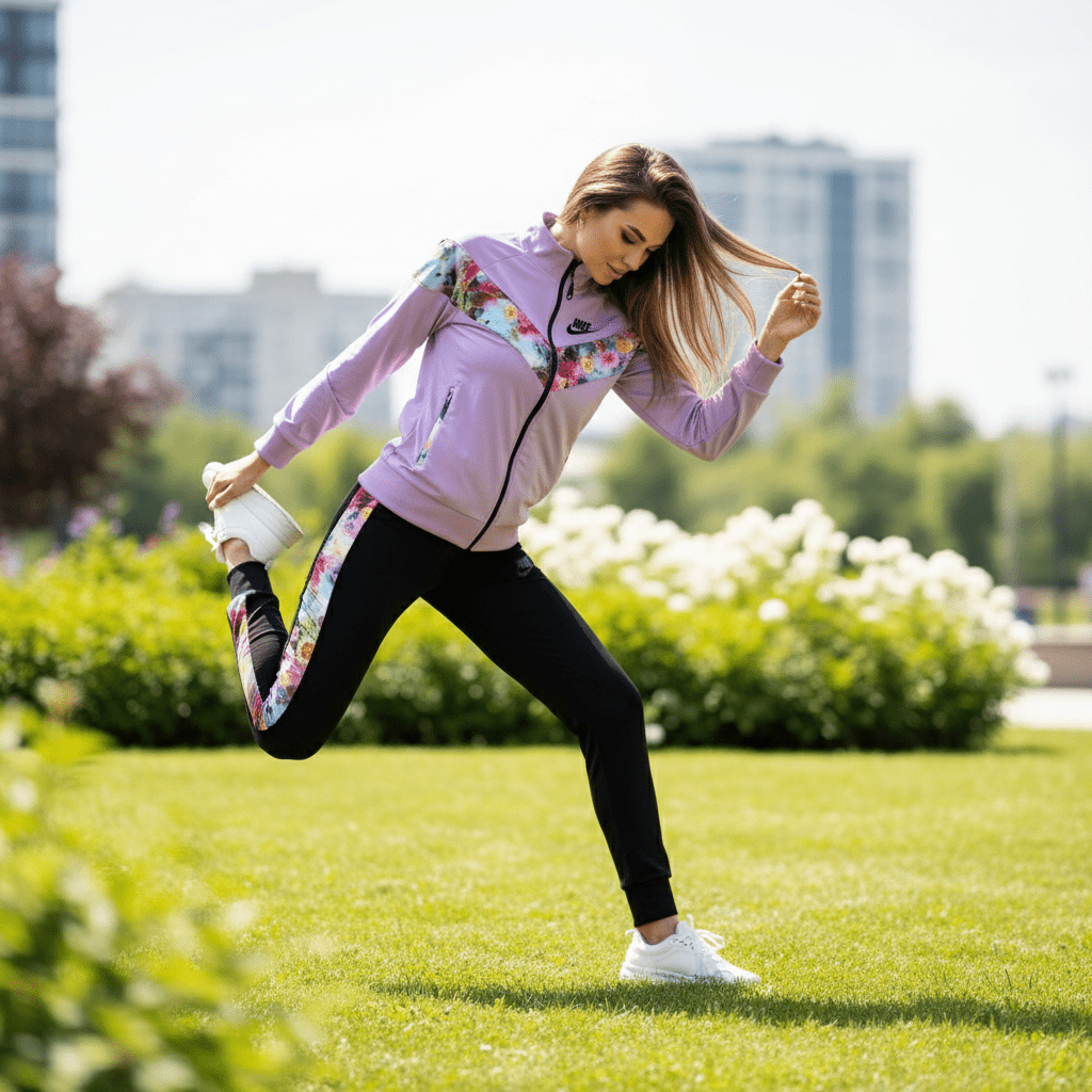 Elegantna Ženska Trenirka sa Šarenim Detaljima – Trenirke – M – slika 3