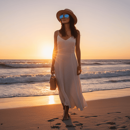 Elegantne Aviator Sunčane Naočale – Sunčane naočale – Plava Univerzalna – slika 4