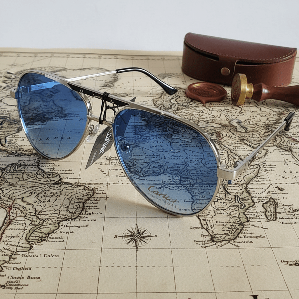 Elegantne Aviator Sunčane Naočale – Sunčane naočale – Plava Univerzalna – slika 5