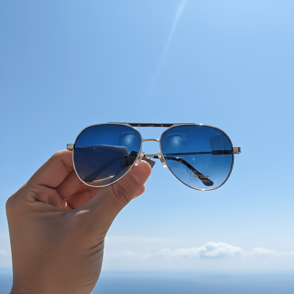 Elegantne Aviator Sunčane Naočale – Sunčane naočale – Plava Univerzalna – slika 6