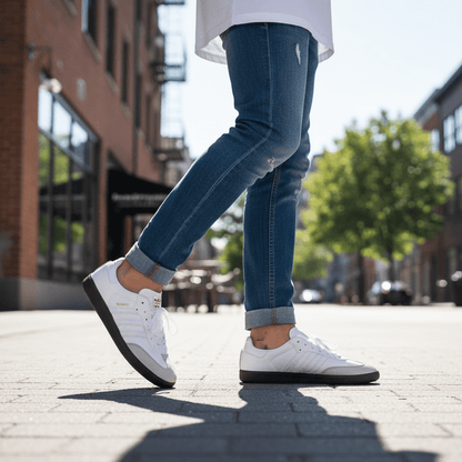 Elegantne Bijele Patike sa Sivim Detaljima – Patike – 36 – slika 2