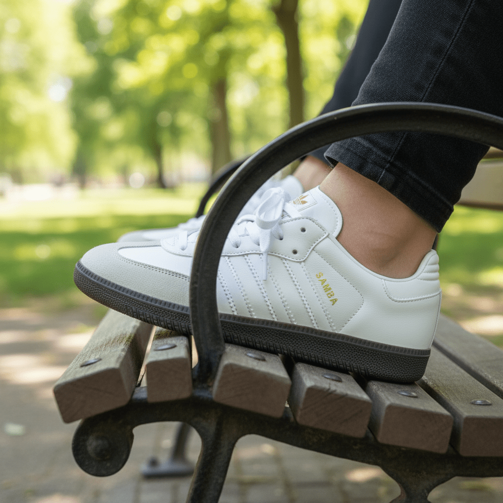 Elegantne Bijele Patike sa Sivim Detaljima – Patike – 36 – slika 4