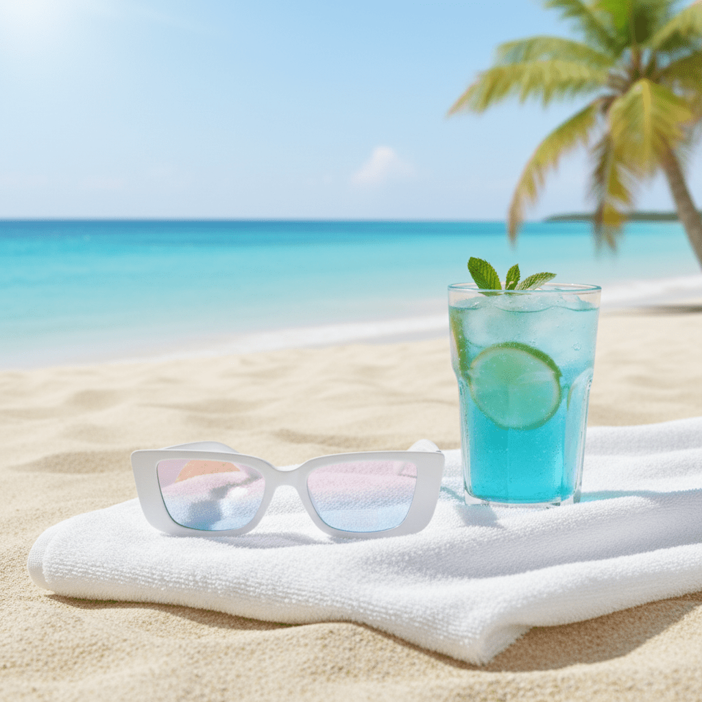 Elegantne Bijele Sunčane Naočale s – Sunčane naočale – Bijela – slika 3