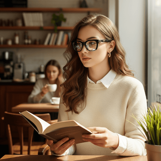 Elegantne Crne Naočale – Naočale – Univerzalna Crna – slika 1