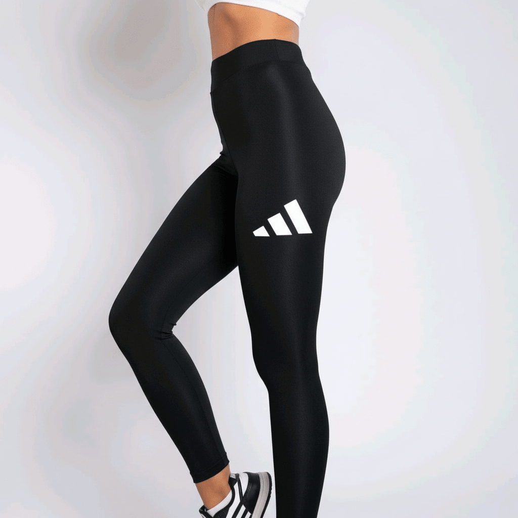 Elegantne Crne Sportske Helanke s Prepoznatljivim Logom – Sportske Helanke – S Crna – slika 1