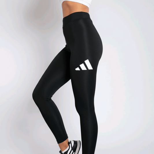 Elegantne Crne Sportske Helanke s Prepoznatljivim Logom – Sportske Helanke – S Crna – slika 1