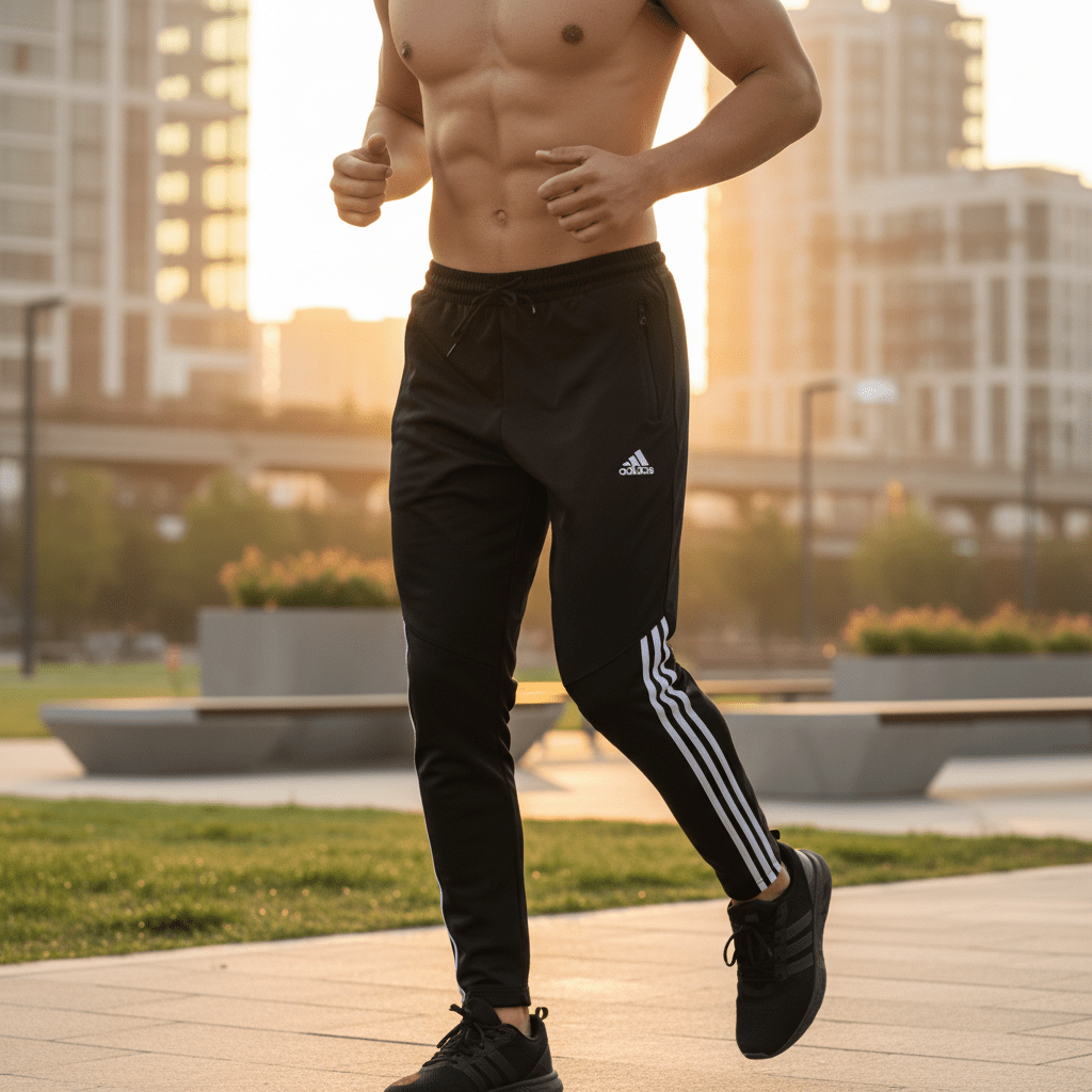 Elegantne Crne Sportske Hlače – Sportska odjeća – S – slika 1