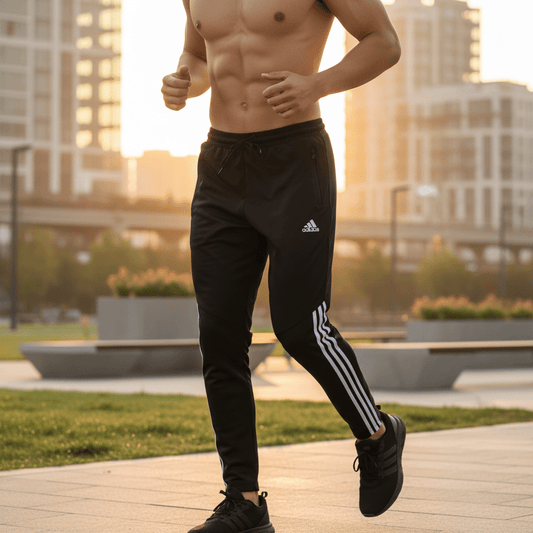 Elegantne Crne Sportske Hlače – Sportska odjeća – S – slika 1