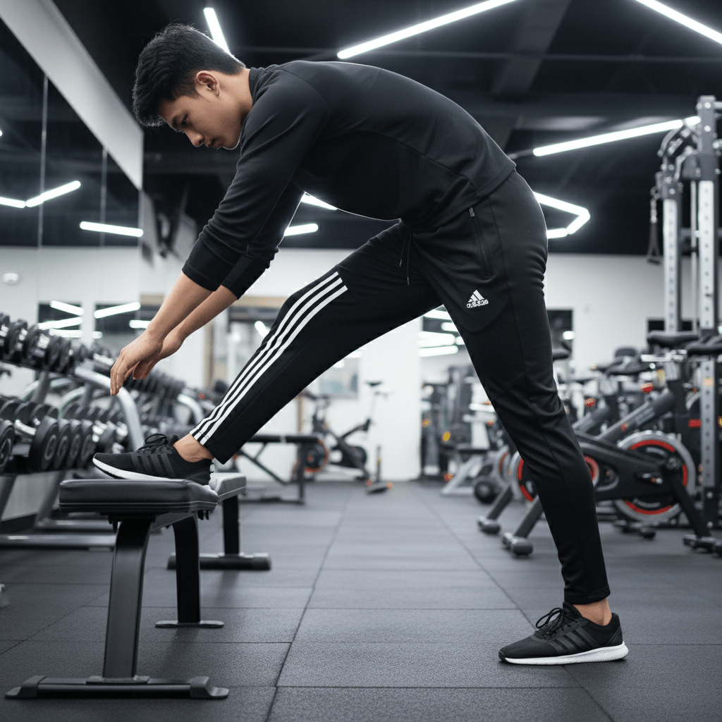 Elegantne Crne Sportske Hlače – Sportska odjeća – S – slika 4