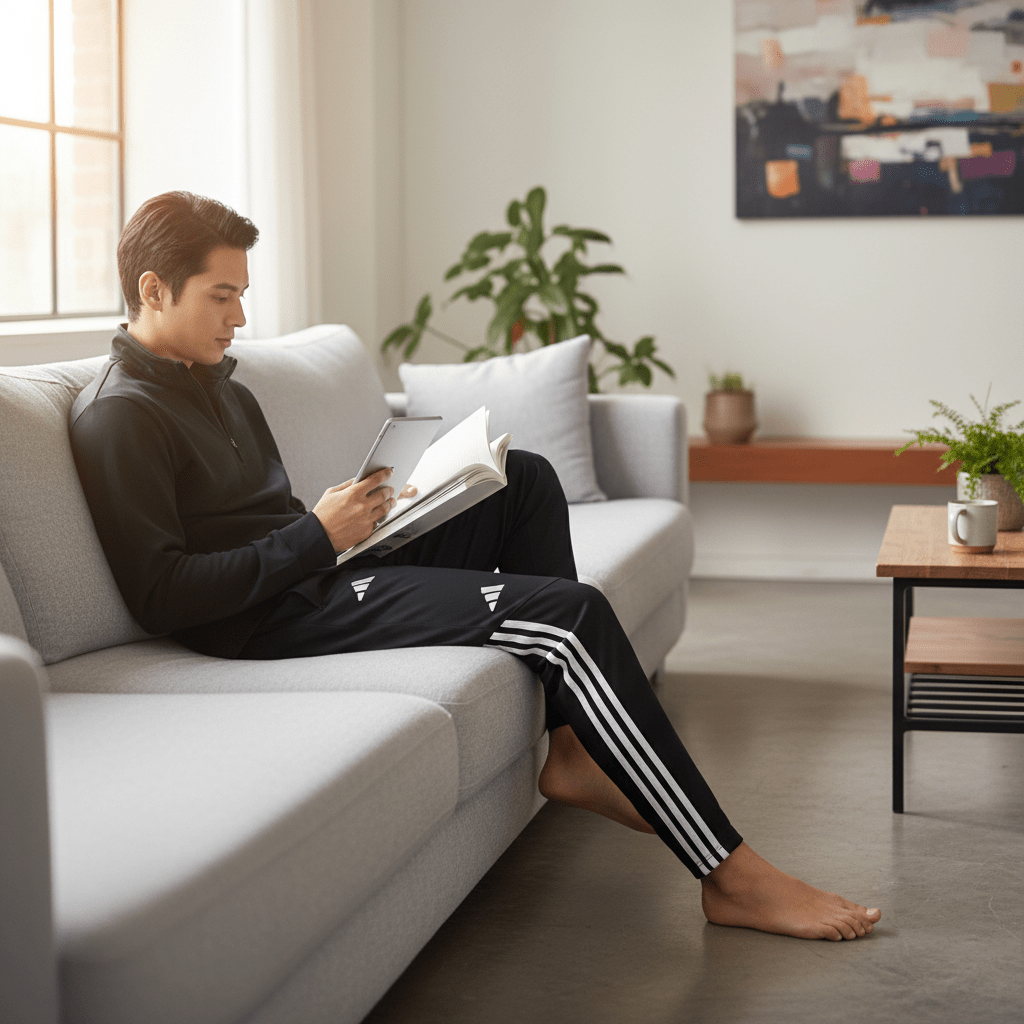 Elegantne Crne Sportske Hlače – Sportska odjeća – S – slika 2