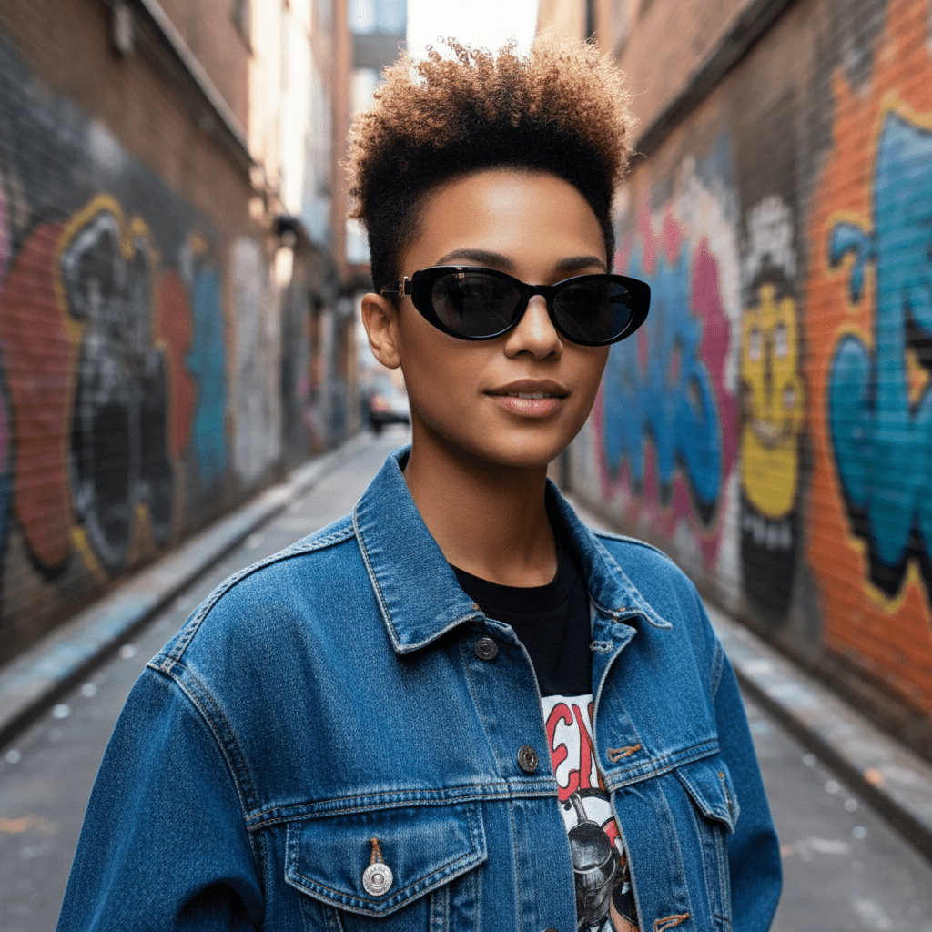 Elegantne Crne Sunčane Naočale – Sunčane naočale – Crna – slika 5