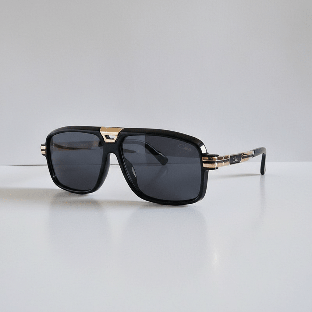 Elegantne Crne Sunčane Naočale – Naočale – Univerzalna Crna sa zlatnim detaljima – slika 1