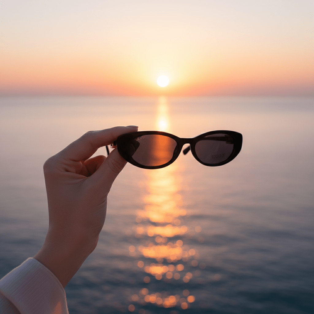 Elegantne Crne Sunčane Naočale – Sunčane naočale – Crna – slika 4