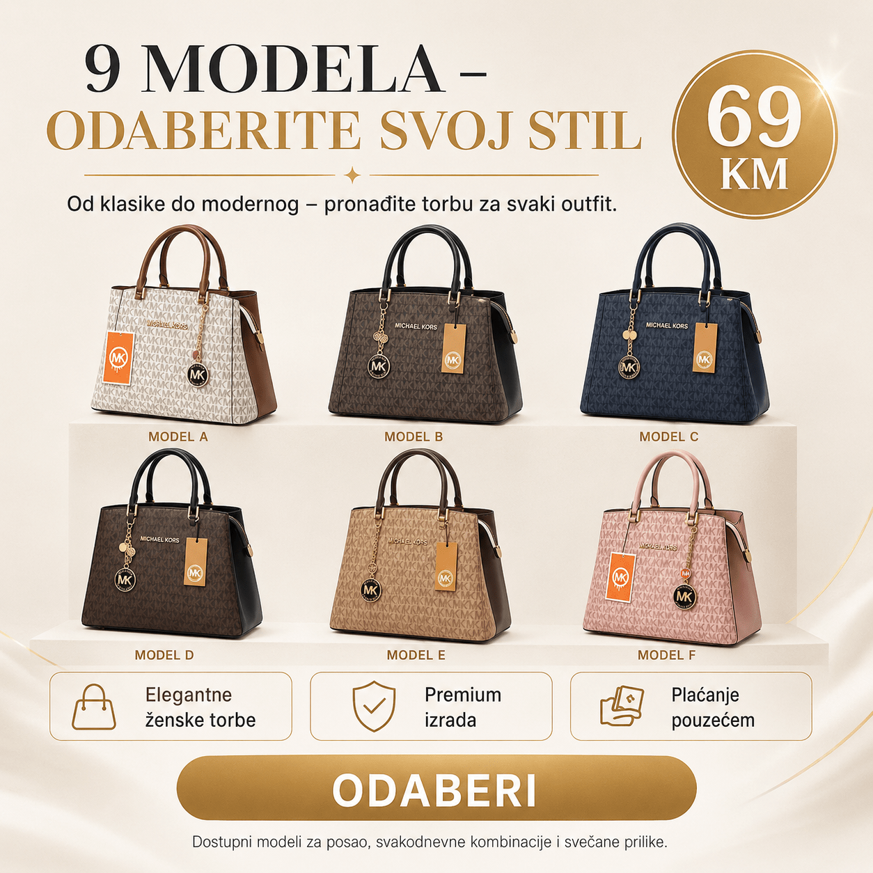 Elegantne i Praktične Ženske Torbe – Torbe i Novčanici – Model.1 – slika 4