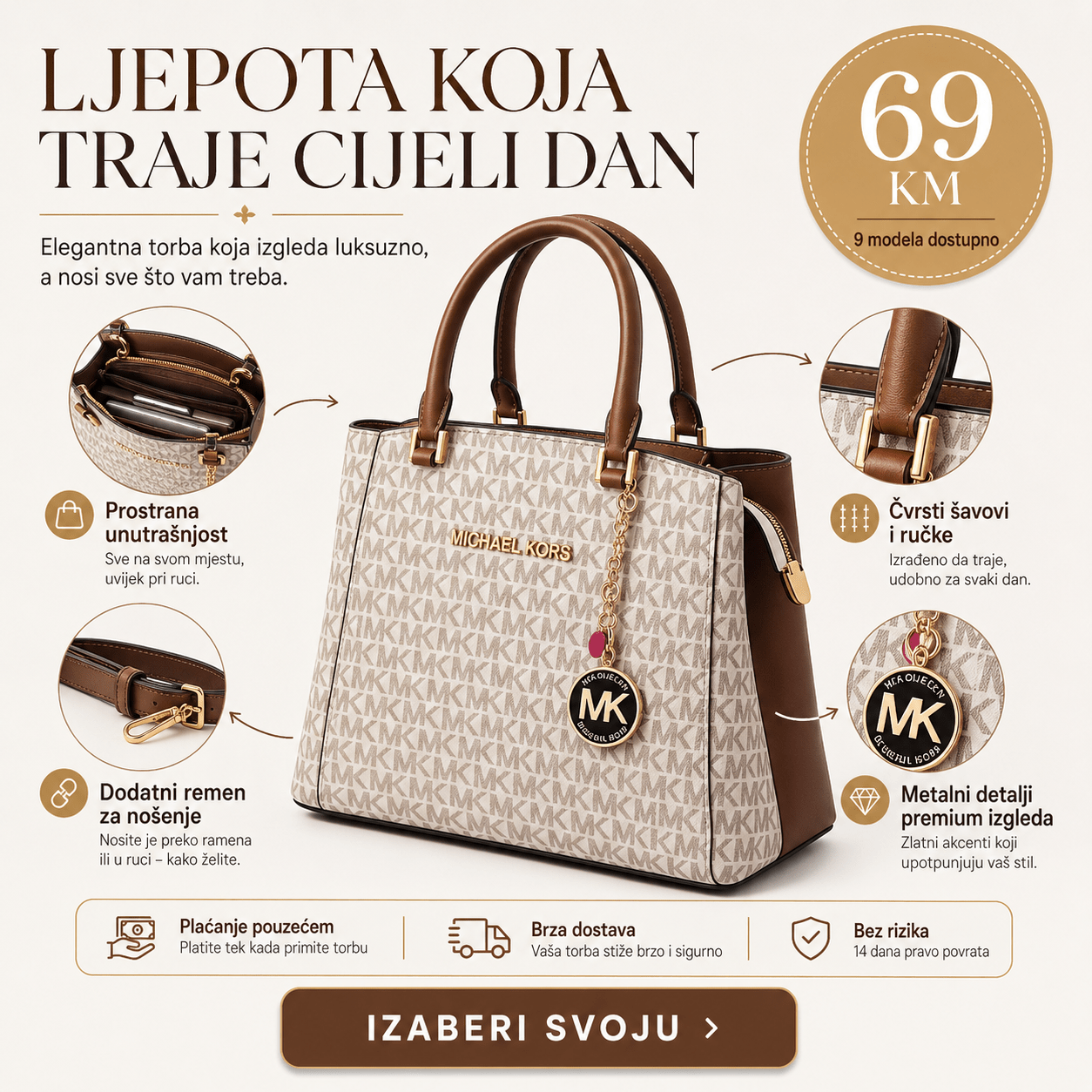 Elegantne i Praktične Ženske Torbe – Torbe i Novčanici – Model.1 – slika 5