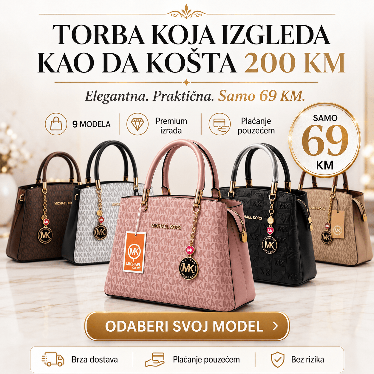 Elegantne i Praktične Ženske Torbe – Torbe i Novčanici – Model.1 – slika 2