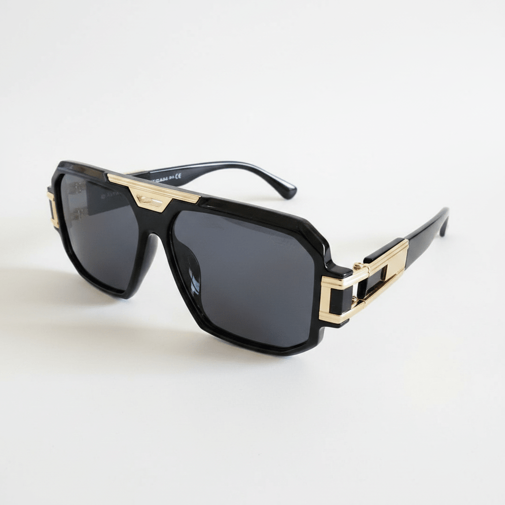 Elegantne Muške Sunčane Naočale – Sunčane naočale – Univerzalna Crna/Zlatna – slika 1