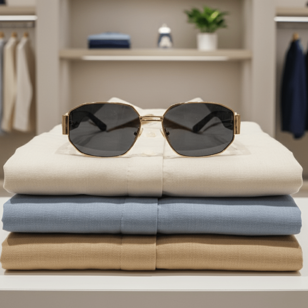 Elegantne Naočale za Sunce – Naočale za sunce – Zlatno - crna – slika 5