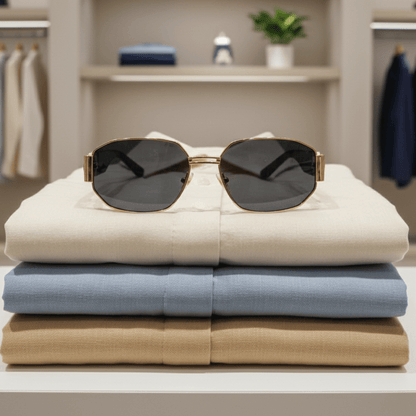 Elegantne Naočale za Sunce – Naočale za sunce – Zlatno - crna – slika 5