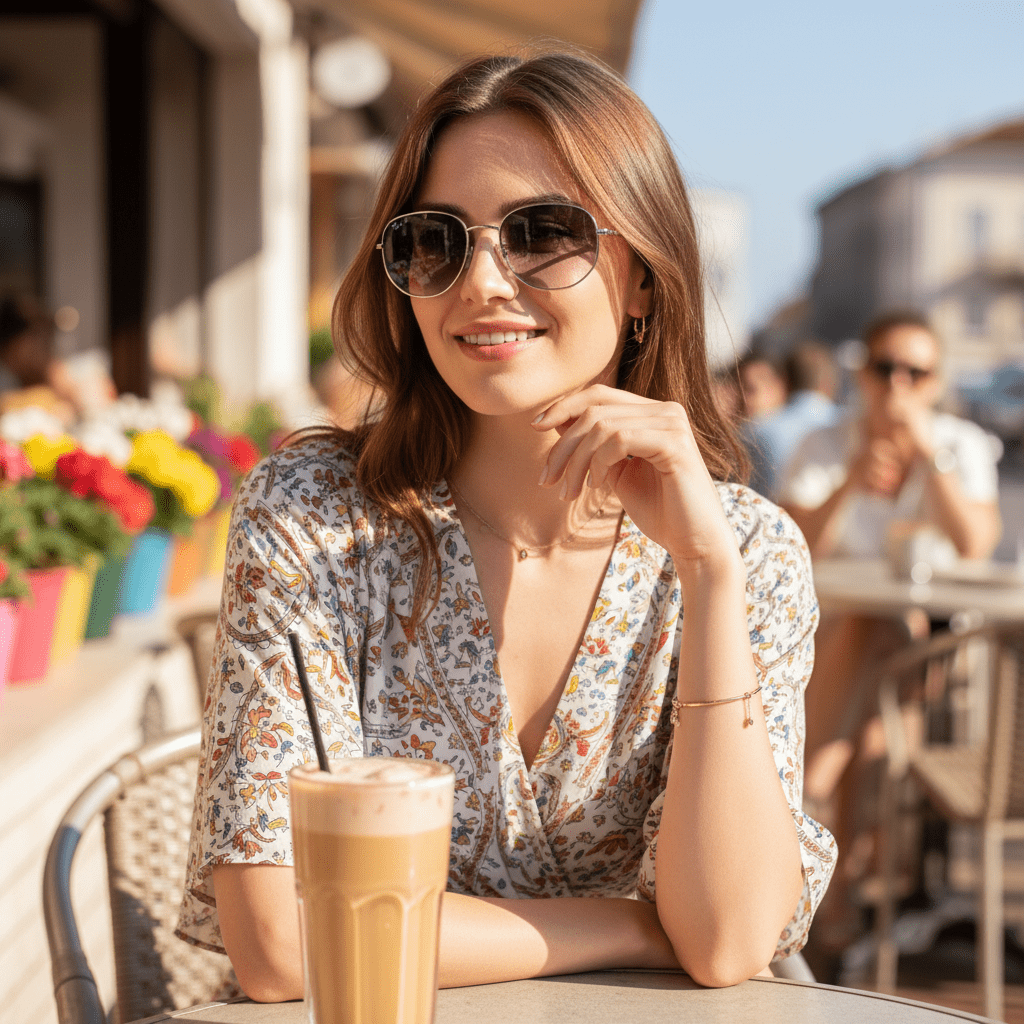 Elegantne Ovalne Sunčane Naočale – Sunčane Naočale – Srebrni okvir / Ljubičasta stakla – slika 2