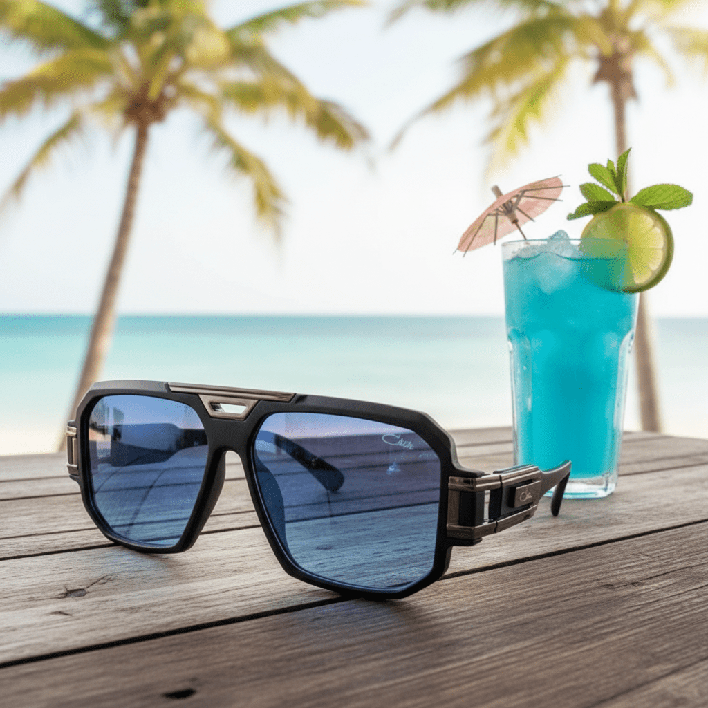 Elegantne Sunčane Naočale – Sunčane naočale – Crni okvir, plava stakla Univerzalna – slika 3