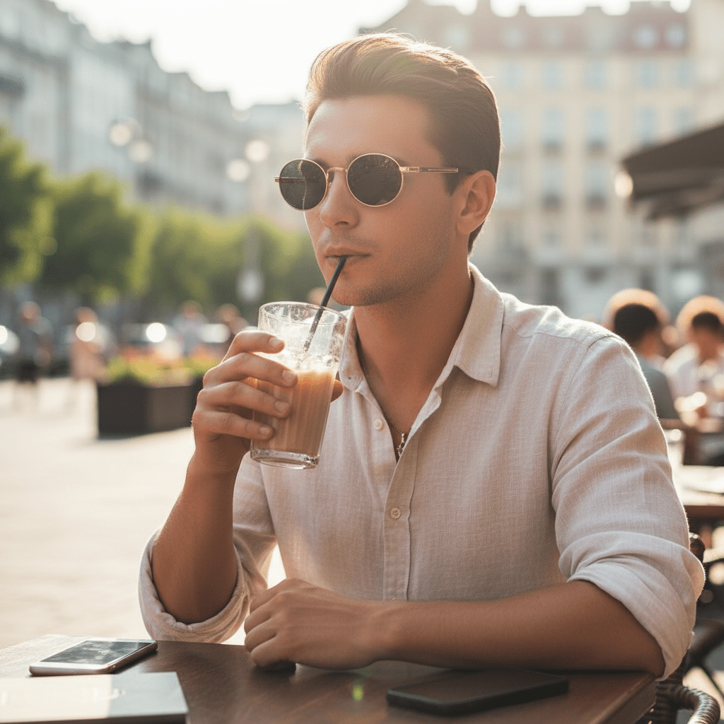 Elegantne Sunčane Naočale – Sunčane naočale – Zlatna/Crna – slika 2