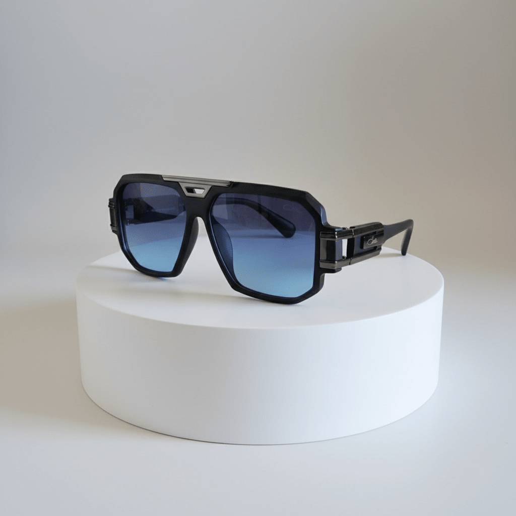 Elegantne Sunčane Naočale – Sunčane naočale – Crni okvir, plava stakla Univerzalna – slika 1