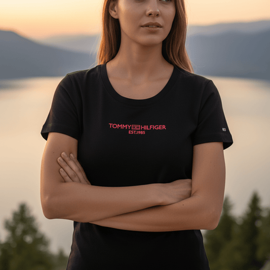 Elegantne Ženske Majice Kratkih Rukava – Ženske majice – S Crna – slika 1