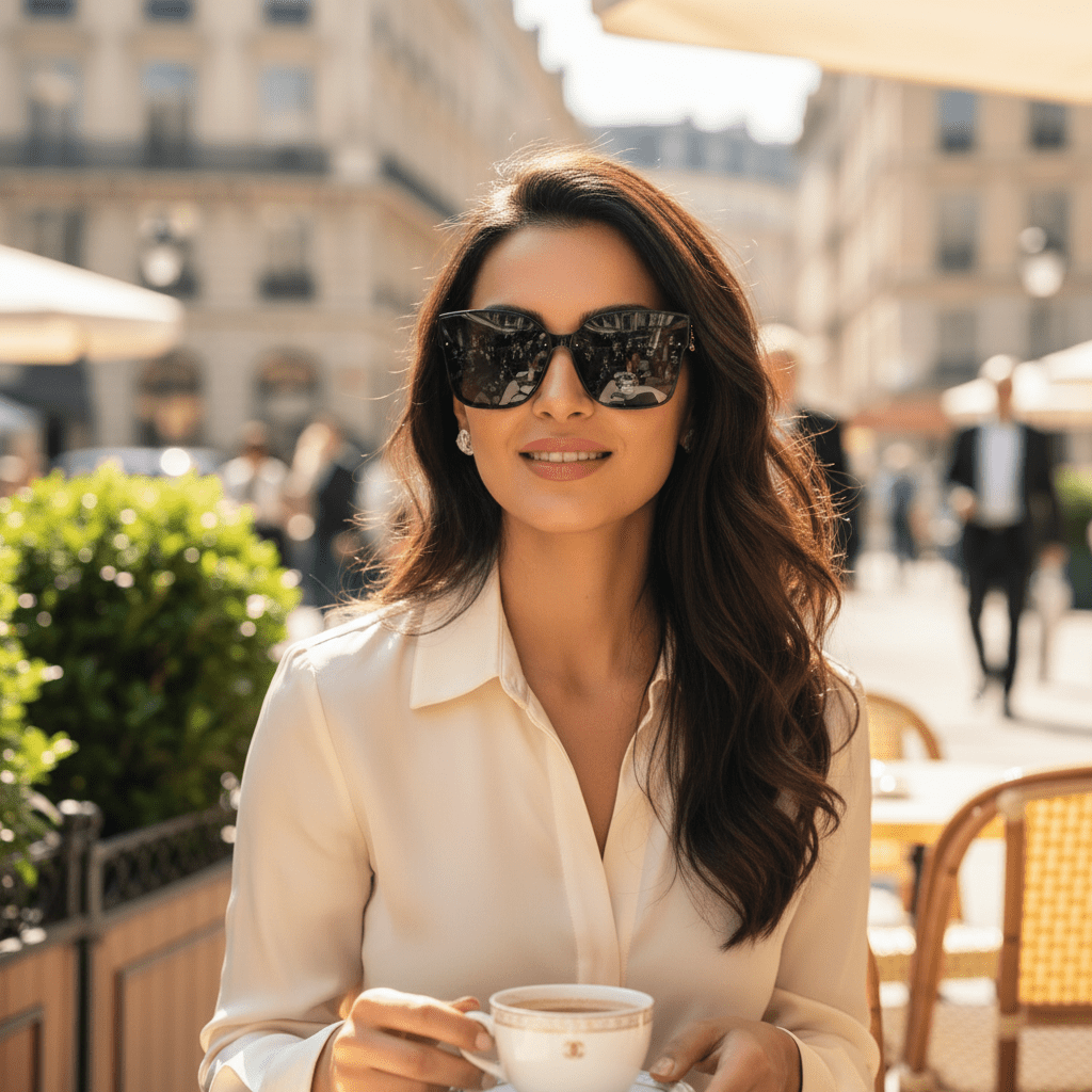 Elegantne Ženske Naočale – Naočale za sunce – Crna – slika 2