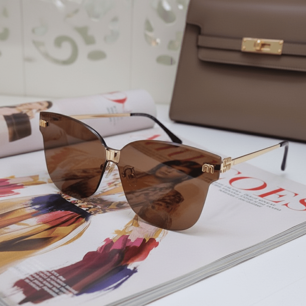 Elegantne Ženske Naočale – Naočale za sunce – Smeđa – slika 5