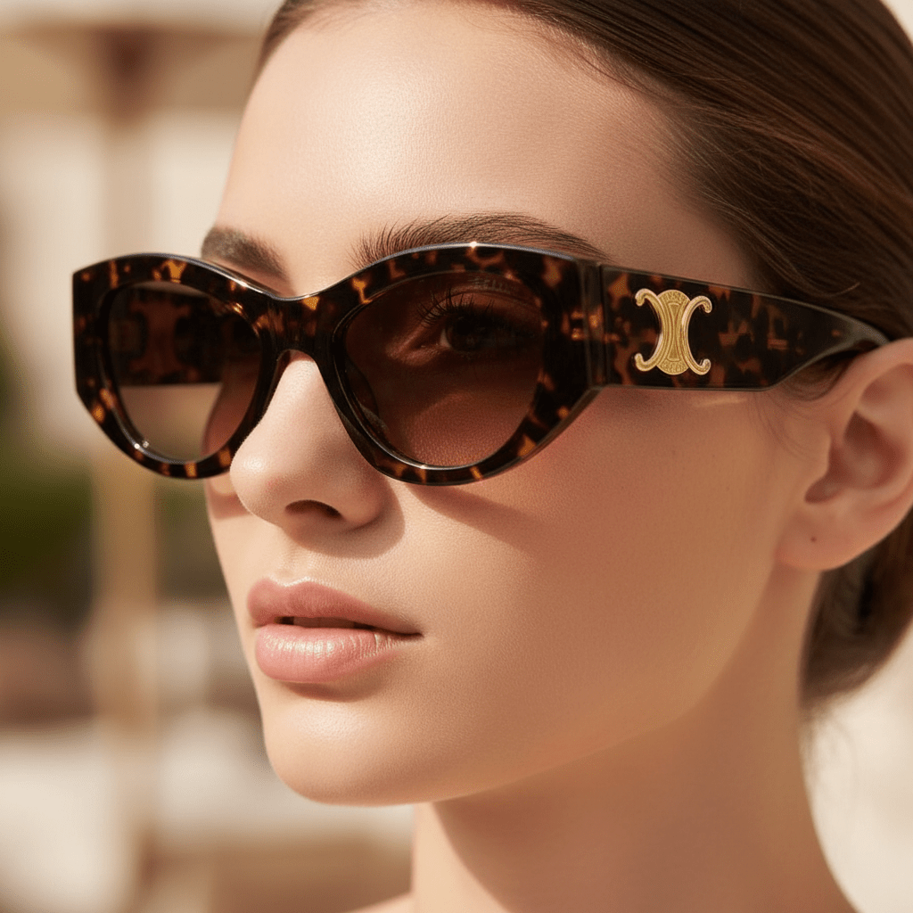 Elegantne Ženske Sunčane – Naočale – Univerzalna Kornjačevina – slika 4