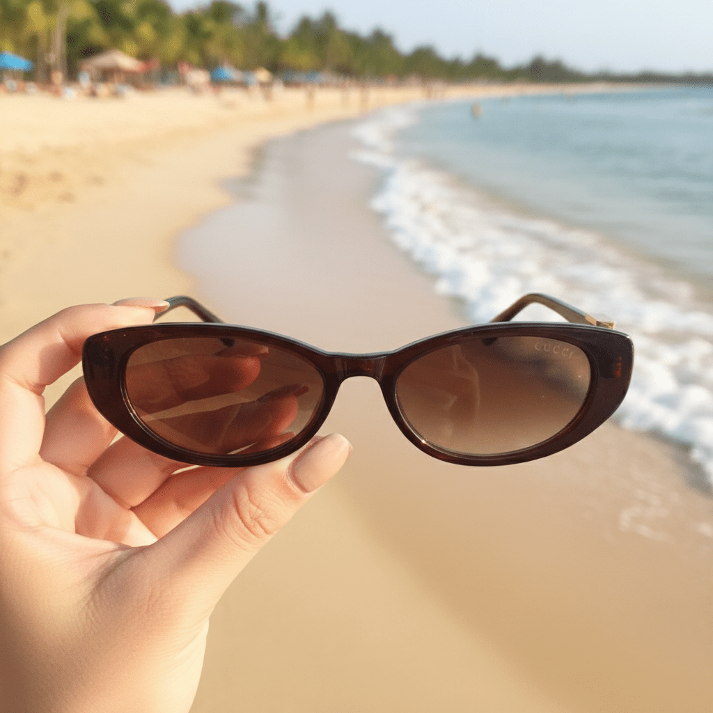 Elegantne Ženske Sunčane Naočale – Sunčane Naočale – Tamno Smeđa – slika 4