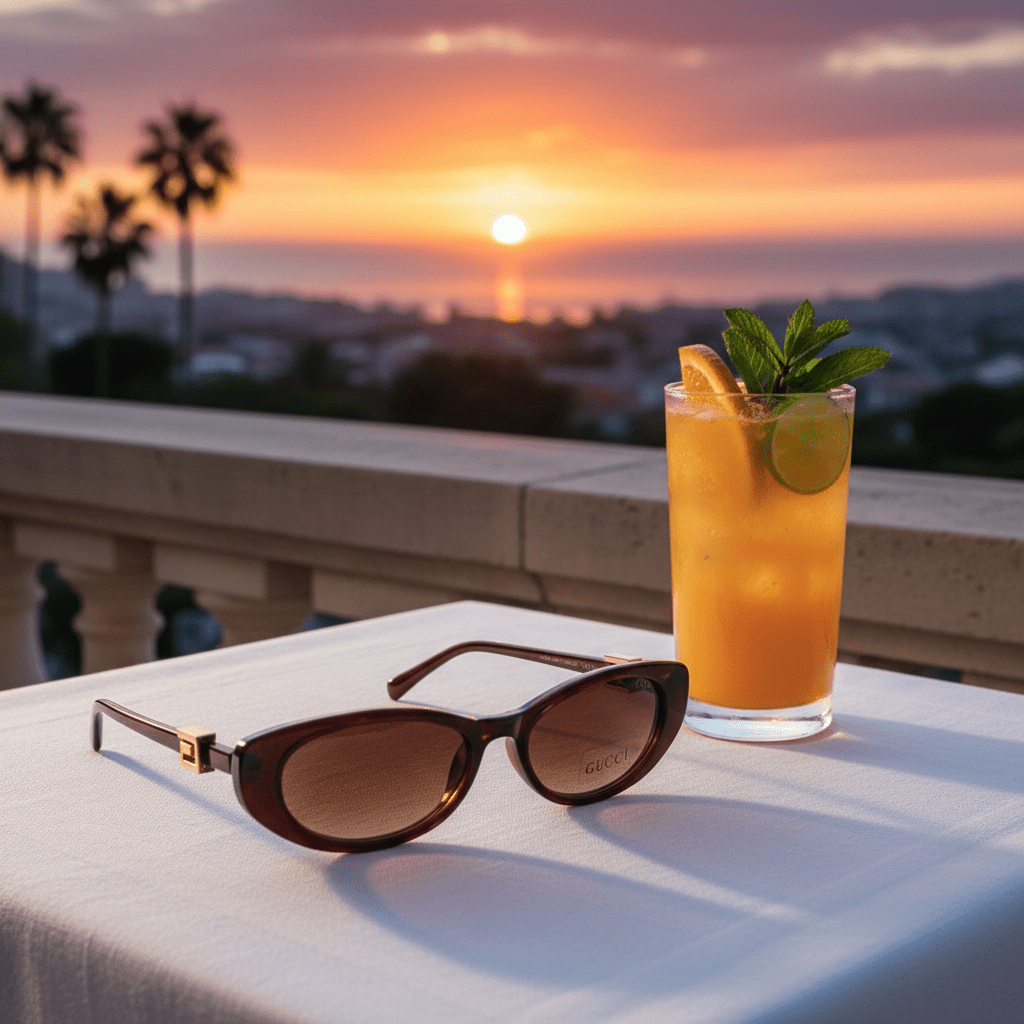 Elegantne Ženske Sunčane Naočale – Sunčane Naočale – Tamno Smeđa – slika 1