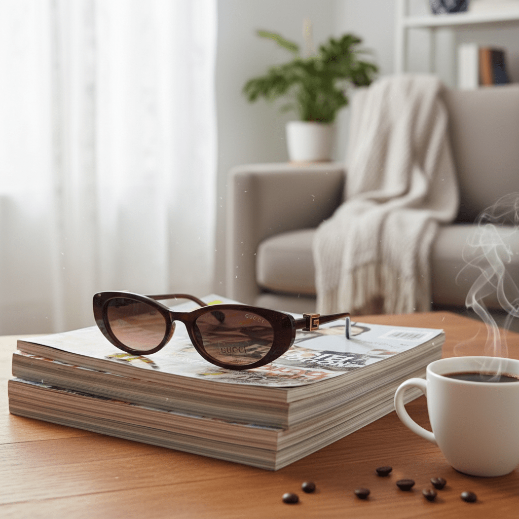 Elegantne Ženske Sunčane Naočale – Sunčane Naočale – Tamno Smeđa – slika 3