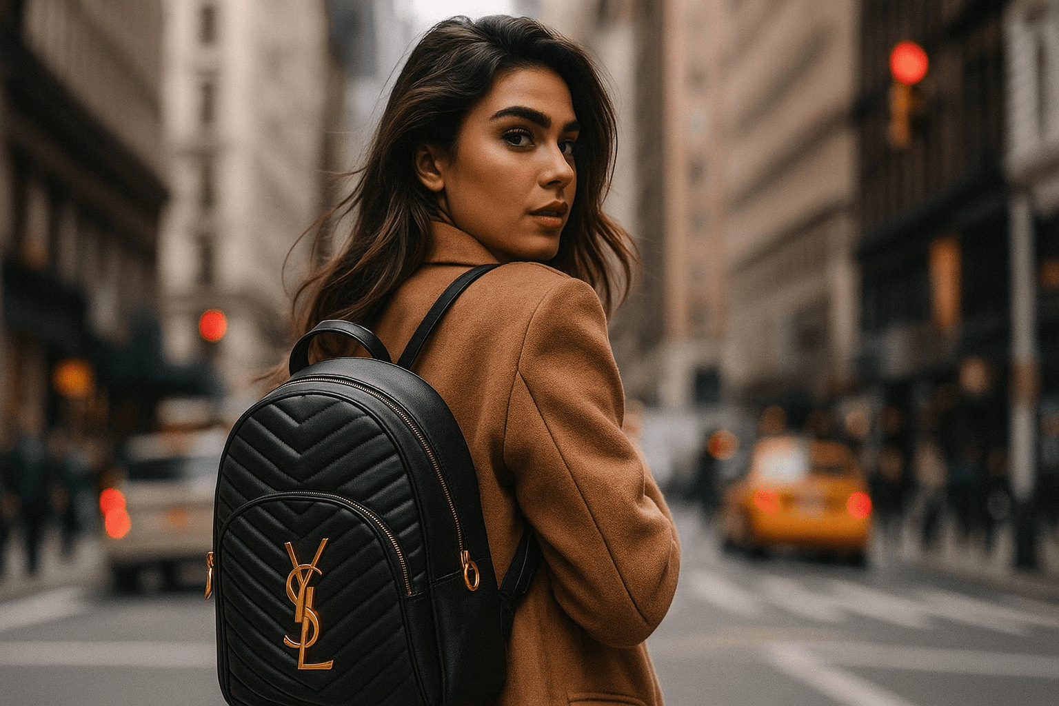 Elegantni Brendirani Ruksak – – Bijela – slika 8